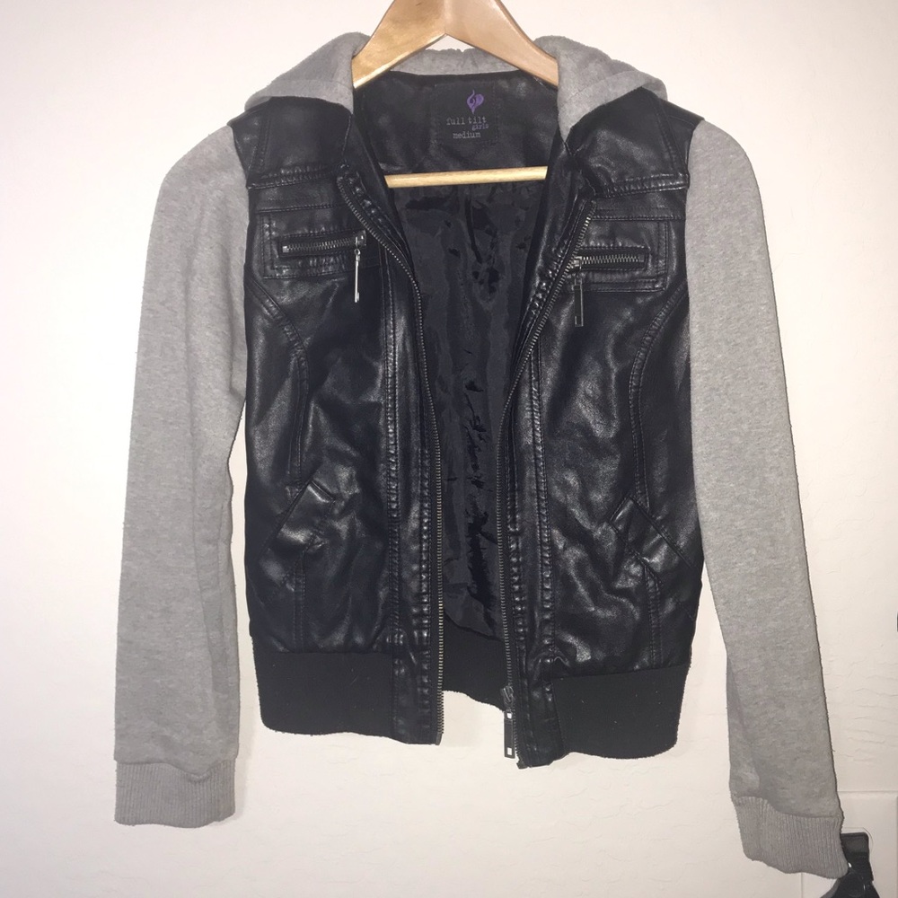 COPY - Gray&Black Leather Jacket